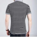 Três Cores Stripe Moda Algodão Quente Atacado Top Quality Homens Camisa Polo T